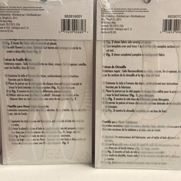 8 Simplicity EZ Quilting Template Stencils Fabric Paper Crafts Scrapbook - Picture 7 of 13